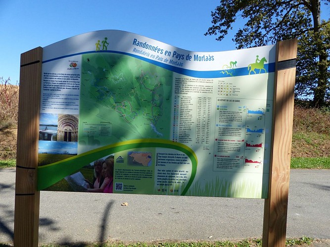 Eslourenties panneau RIS parking du lac