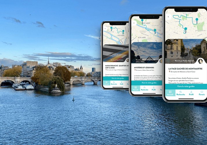 Pack 3 visites audio-guidées sur smartphone dans Paris – En français