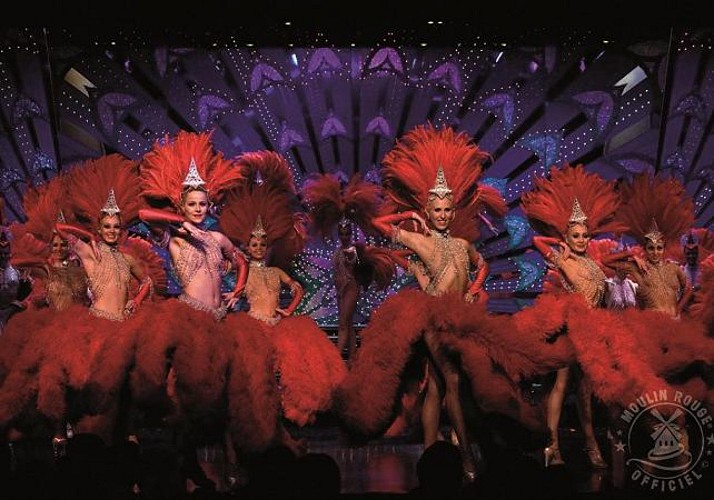Oferta 2 en 1: Citytour nocturno de París y espectáculo en el Moulin Rouge