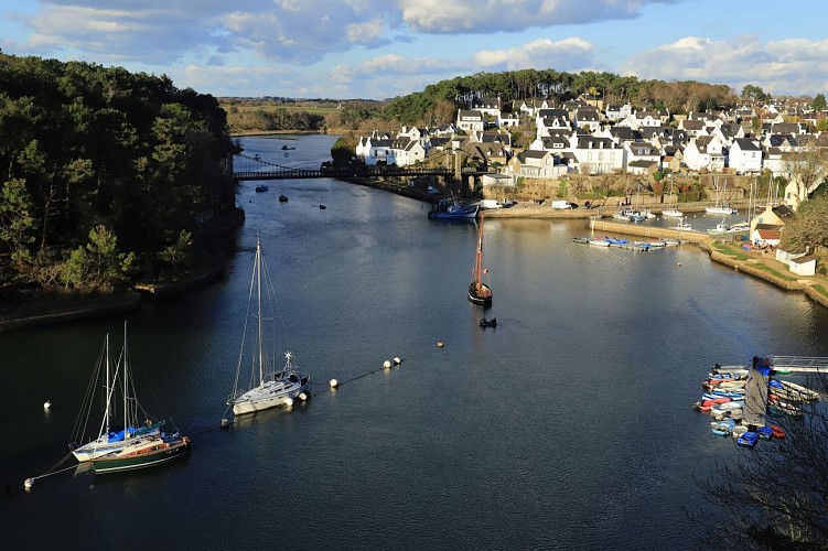 Vieux pont suspendu du Bono
