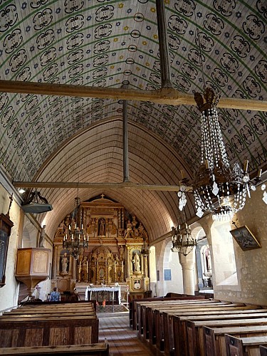 Eglise St Hélier - Nef - Monhoudou