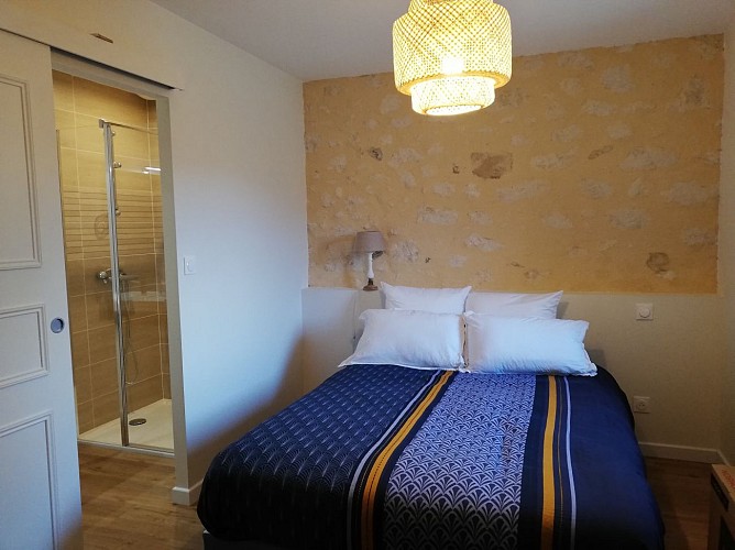 Chambre Jaune du gîte des Charmes