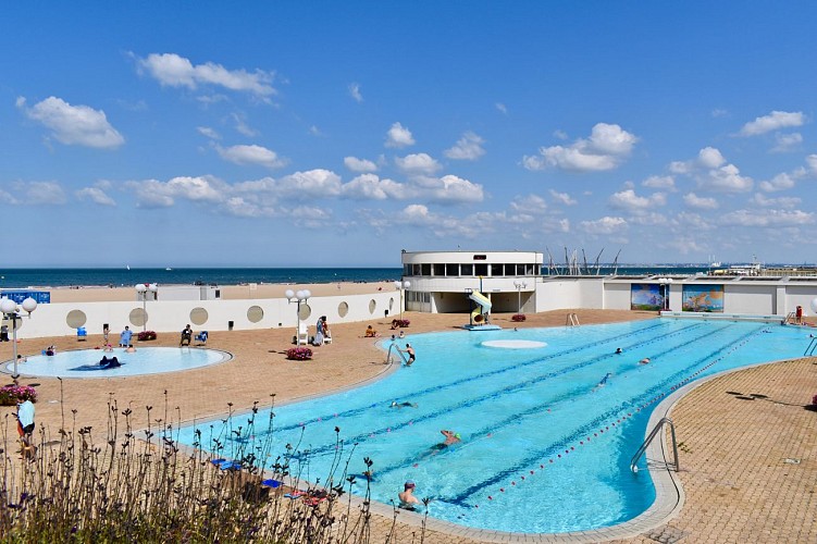 Municipal swimming pool of Trouville-sur-mer