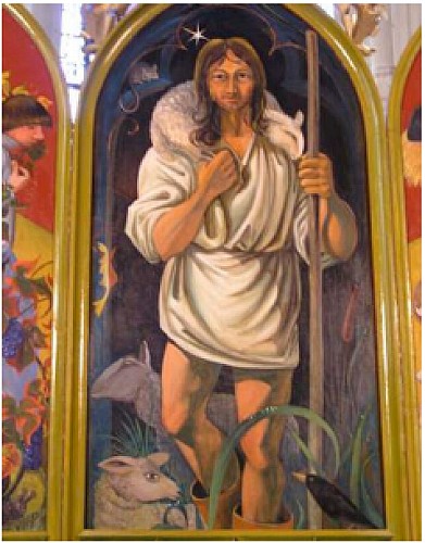 Retable du Bon Pasteur de Michel Bouillot XXe s.
