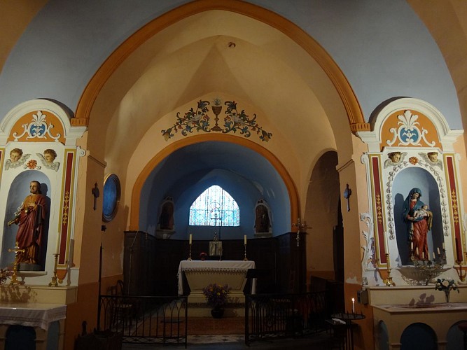 Charrecey église vue intérieure