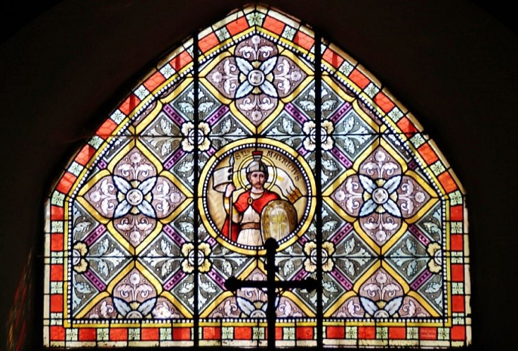 Charrecey vitrail de saint Maurice