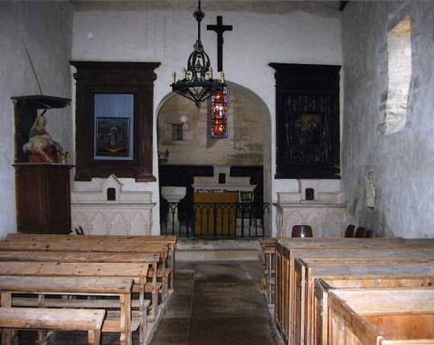Eglise Saint-Marcel à Bouzeron, nef et choeur