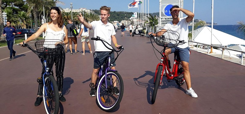 Tour guidé des incontournables de Nice à vélo électrique - En français