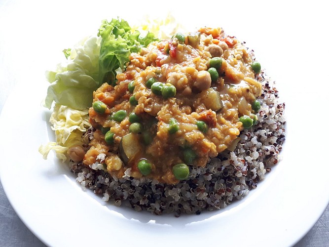 Ragoût végétarien et quinoa