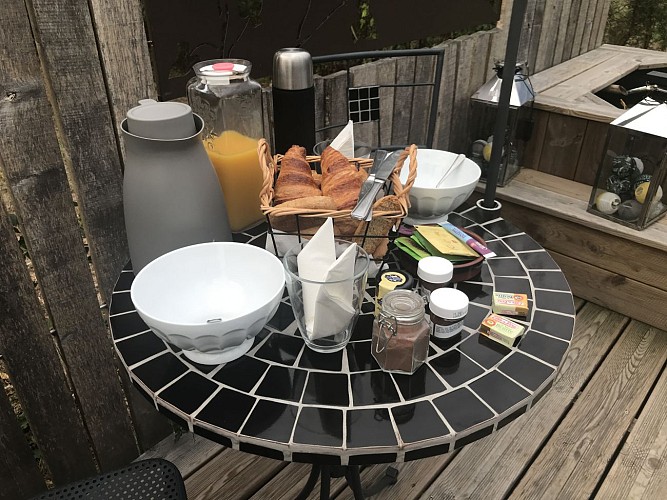 Domaine Angelou petit déjeuner