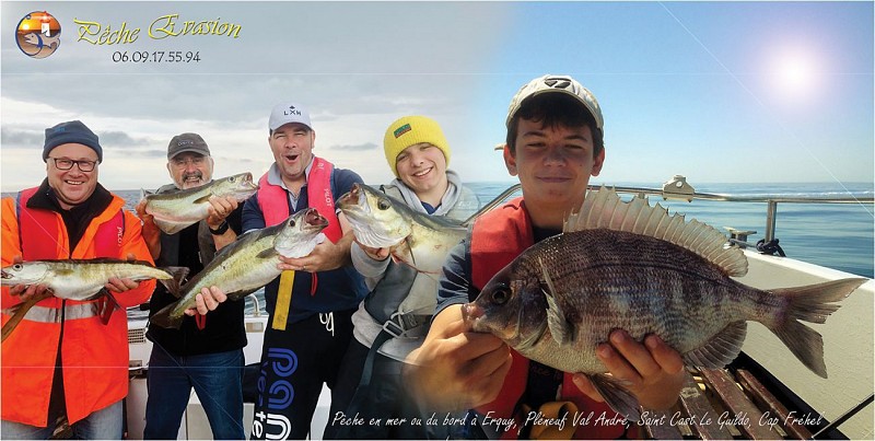 PÊCHE EN MER EN BATEAU OU DU BORD / PECHE A PIED avec un Guide de Pêche Diplômé d'Etat