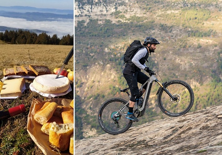 Evasion gourmande & sportive à la journée en VTT électrique : L'Aravageuse