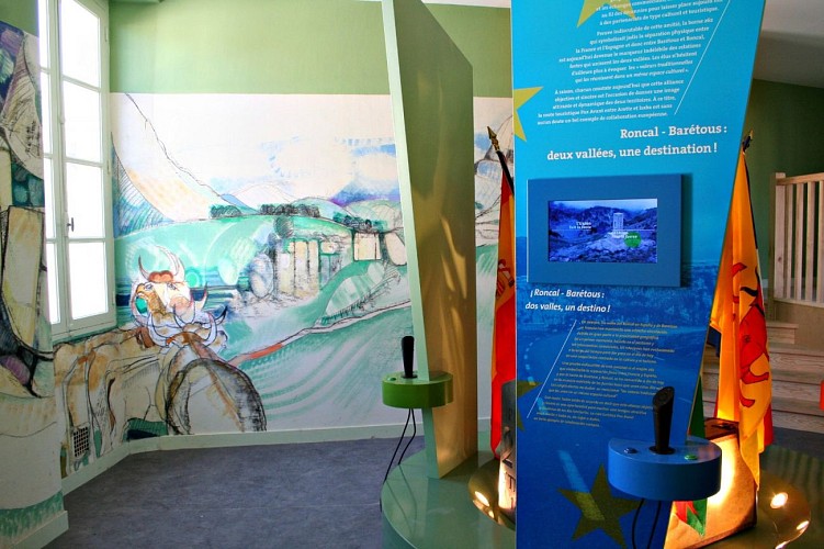 Espace muséographique de la Maison du Barétous - Fresque Junte de Roncal