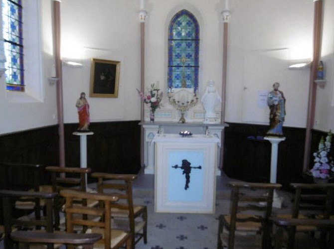 Châtenoy-en-Bresse Interieur de la chapelle restaurée