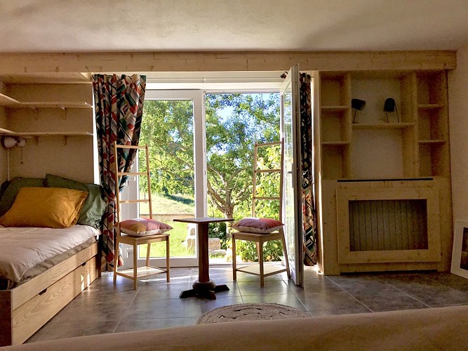 Une chambre du gîte du Gai Zazou