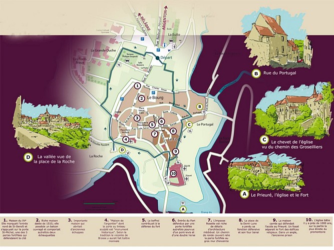 Carte St benoit + légende