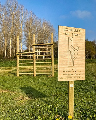 Parcours sportif Lacs de Nerbis echelles de saut