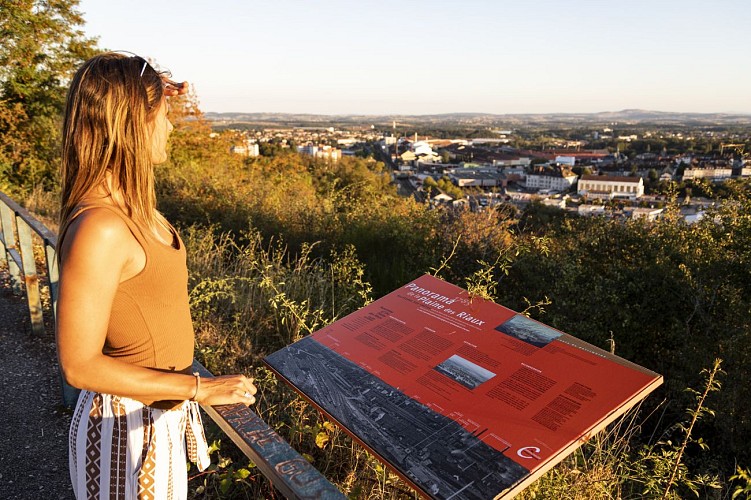 Le Creusot vu depuis le belvédère de la rue des Pyrénées