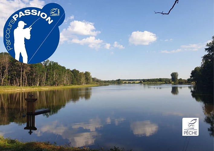 photographie plan d'eau de Morthèze côté bonde