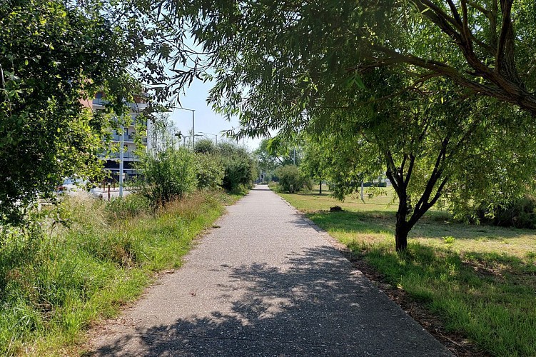 Le jardin fluvial du quartier de l'Eure