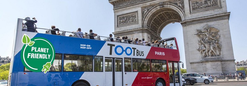 Tour de Paris en bus panoramique - Arrêts multiples - Pass 1, 2 ou 3 jours + Croisière sur la seine avec Vedettes de Paris