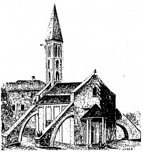 Chissey : Eglise Dessin1848