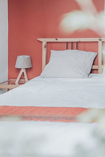 Bedroom at La Bergerie in Froidchapelle