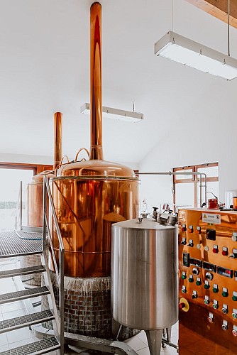 Copper tank in the Fagnes brewery in Couvin