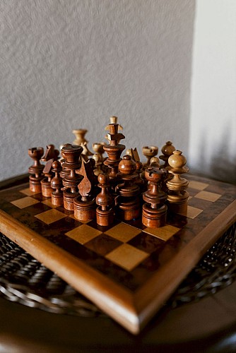 Schachspiel im Gîte des 4 Saisons in Chimay