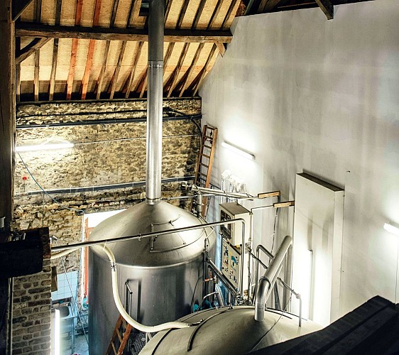 Die Brauerei von Eaux Vives in Doische