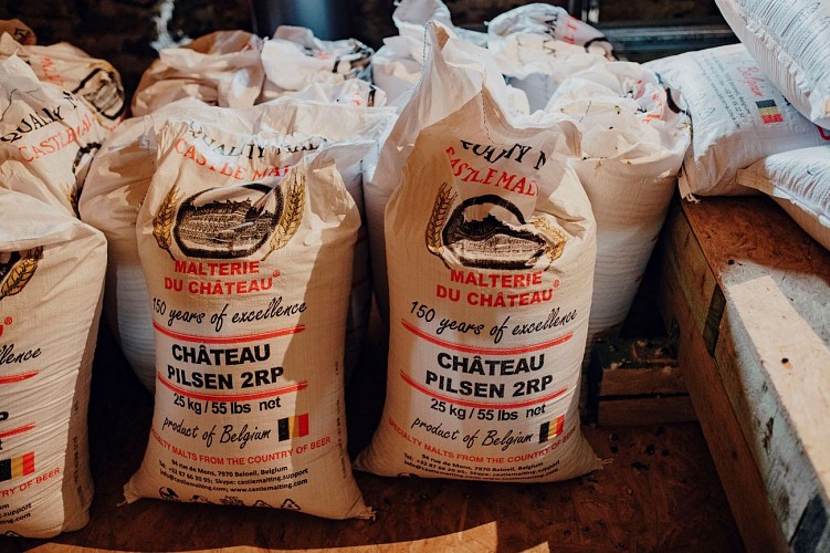 Malt d'orge blond - Brasserie des Eaux Vives à Doische