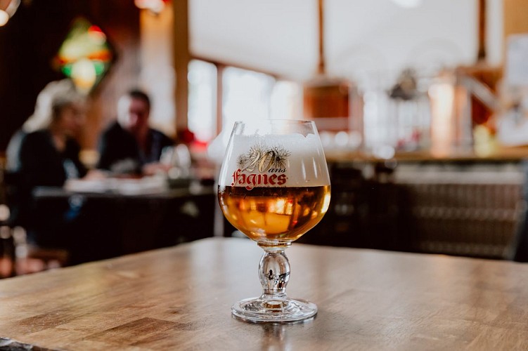 La "Fagne" Bière blonde de la Brasserie des Fagnes à Couvin