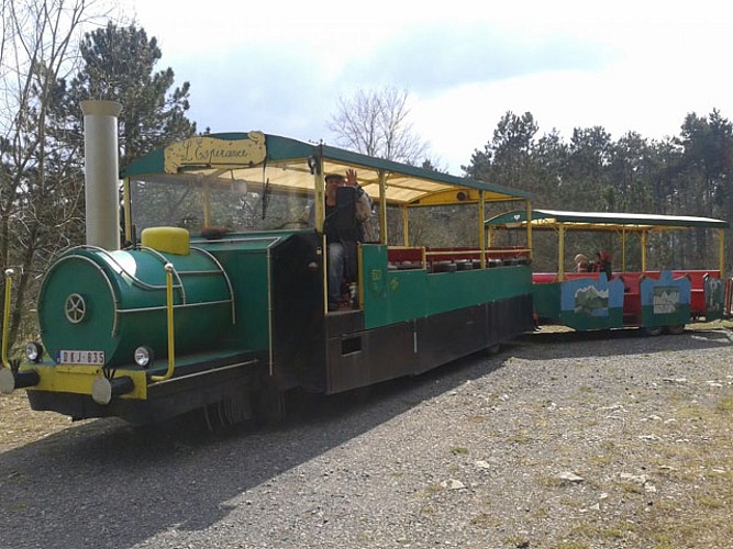 Small Tourist Train in Nismes in Viroinval