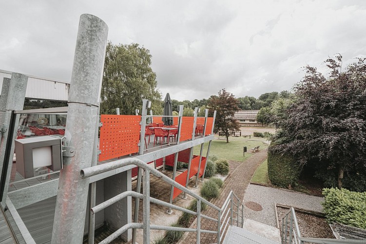 Terrasse von Restaurant Le Relais de la Haute Sambre