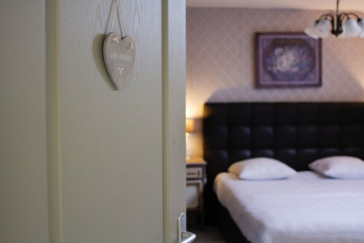 Bedroom at the cottage Pré en Bulels in Labuissière