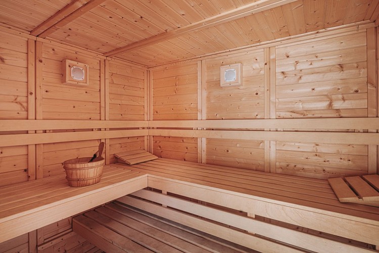 Sauna au gîte la Mazerine