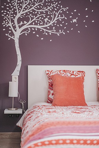 Bedroom of Le Fenil aux Ânes in Walcourt