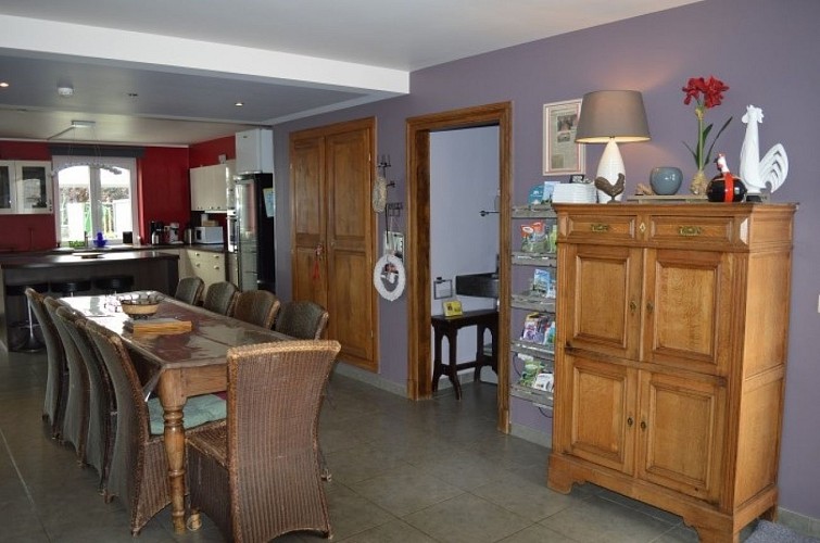 Ferme de Happe Légumes salle à manger