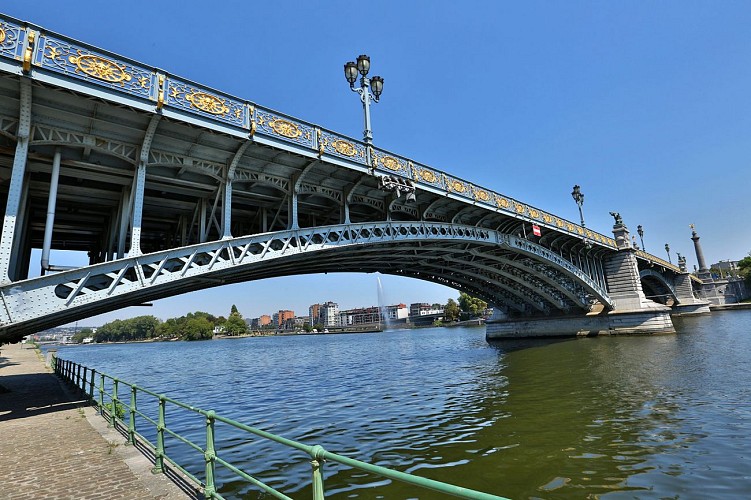 Pont de Fragnée - Liège - Vue du dessous du pont