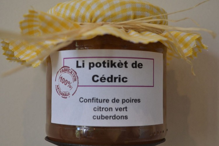 Li potikèt de Cédric - Herstal - confiture poire