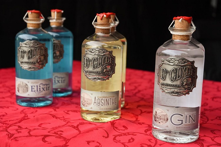 Distillerie "Dr Clyde'spirits" - Bouteilles d'Elixir