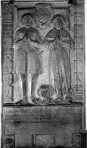 Rahier dalle funéraire - 1661 Gilles de Rahier et Marguerite Fraipont