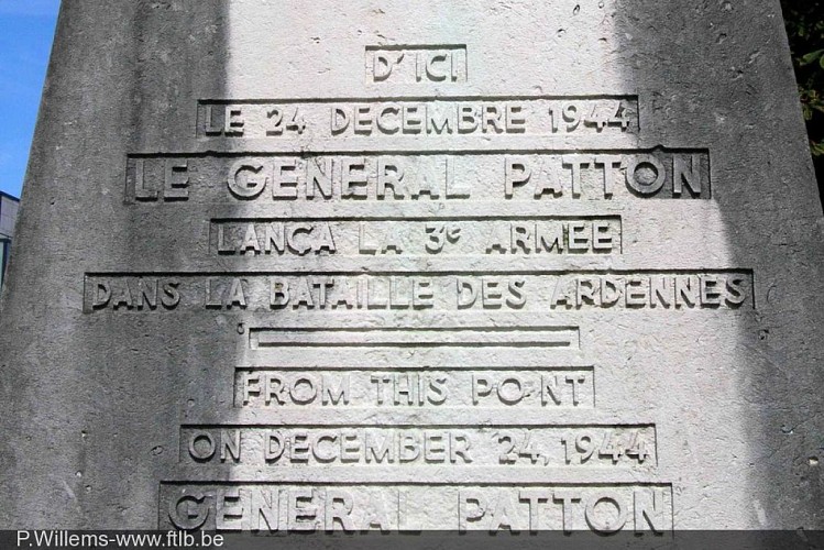 Monument dedicated to general Patton