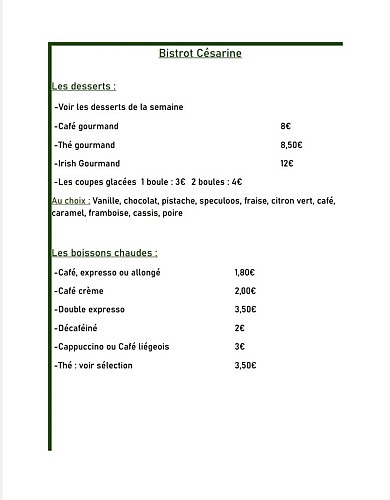 LE BISTROT CESARINE