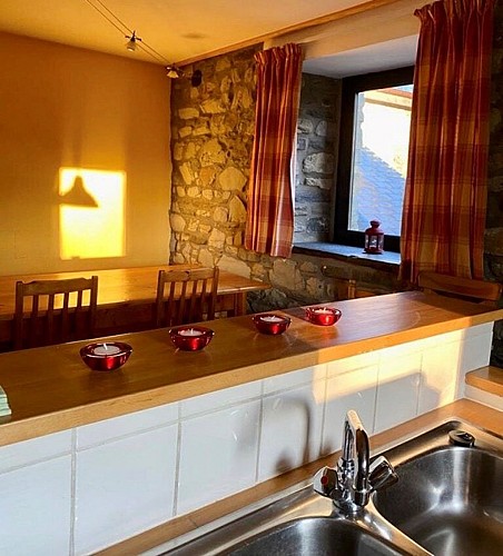 Ferme des bisons - les arches cuisine