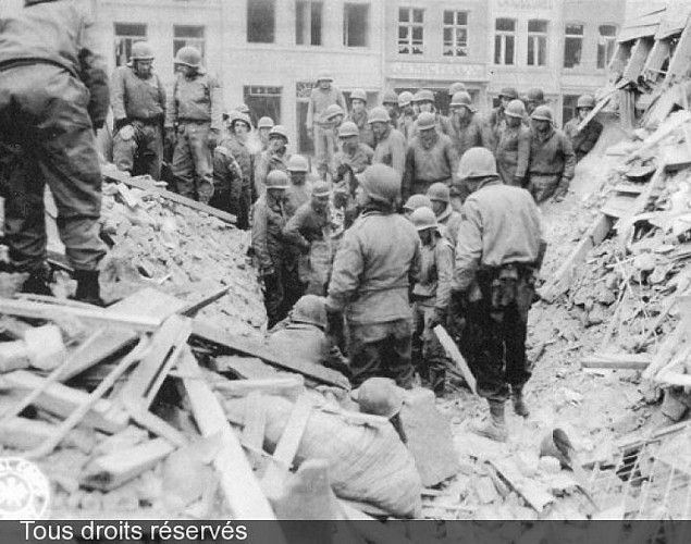 Bastogne während der Ardennenoffensive