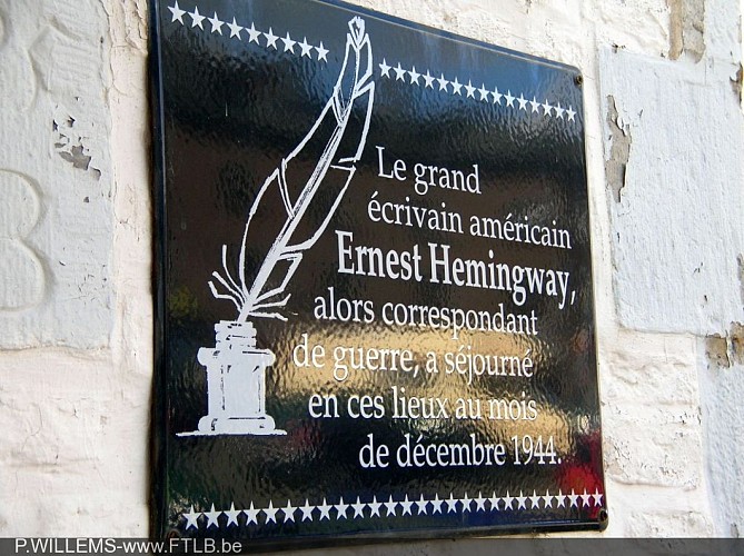 Plaque "Ernest Hemingway"