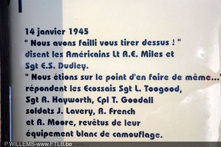 Herdenkingsplaat opgedragen aan de “Verbinding”