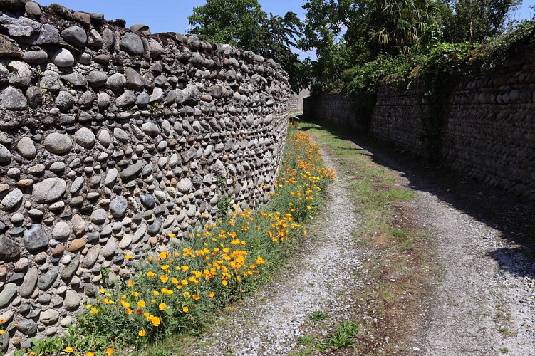 Les murs en galets