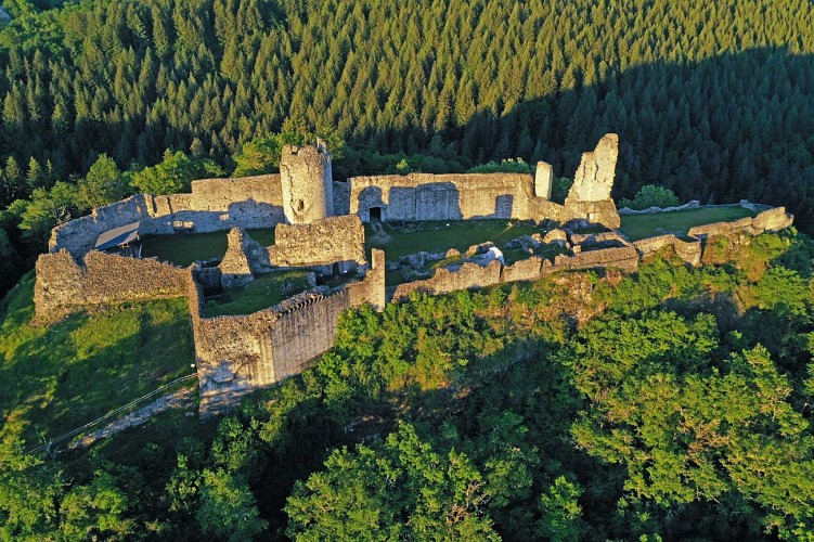 Ruinen des Château de Ventadour (Moustier Ventadour)